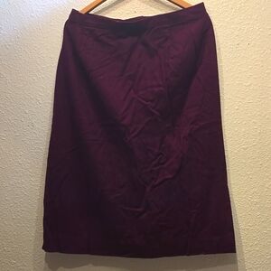 American made 100% Merlot wool skirt.